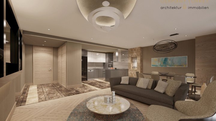 Residence mit 413 private Apartments und 200 Hotelzimmer