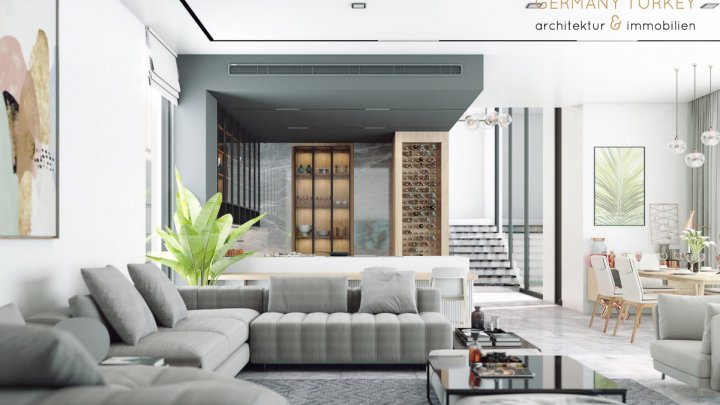Villen mit extravagantem Design