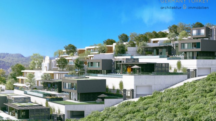 Villen mit extravagantem Design