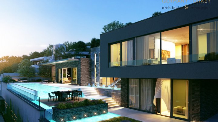 Villen mit extravagantem Design