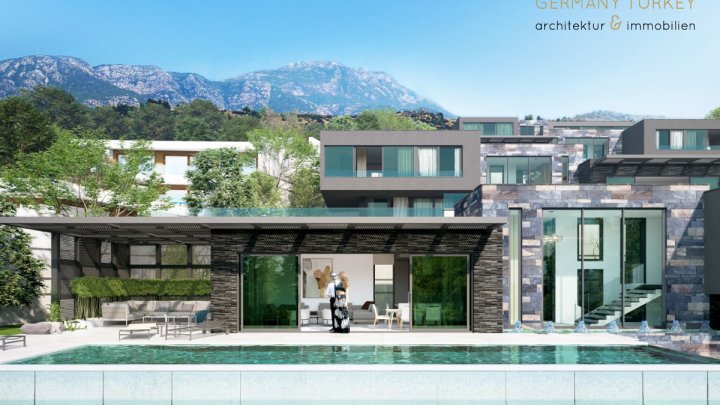 Villen mit extravagantem Design